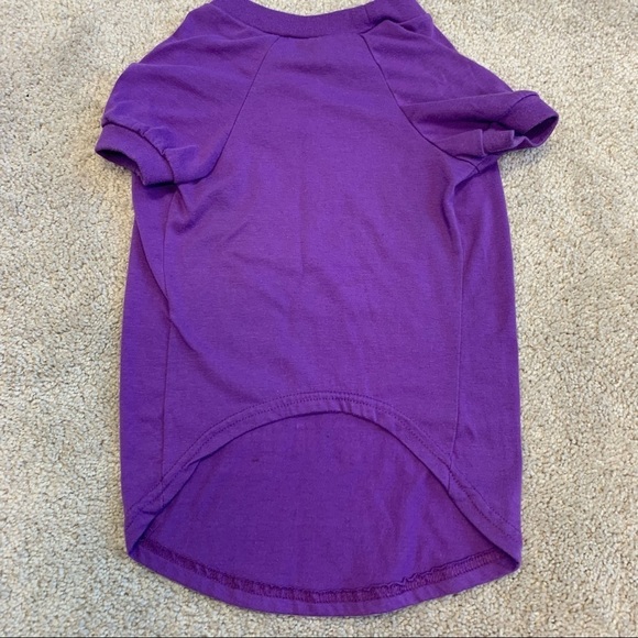 Bieber Fever small dog breed purple t-shirt size large - Picture 3 of 7